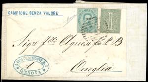 1879 - 1 cent. De La Rue, tiratura di ... 