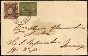 1901 - 1 cent. De La Rue, tiratura di Torino ... 