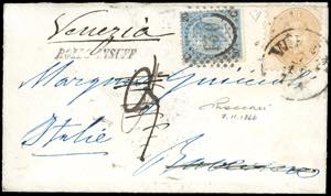 REGNO DITALIA-AUSTRIA 1866 - 15 kr. bistro, ... 