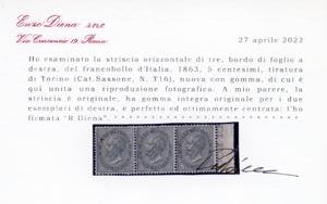 1866 - 5 cent. verde grigio scuro, ... 