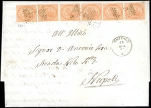1867 - 10 cent. De La Rue, tiratura di ... 
