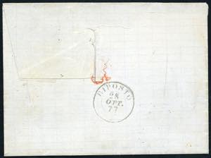 1877 - 20 cent. azzurro, tiratura ... 