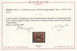 1878 - 2 cent. su 0,30 lire ... 