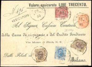 1900 - 2 lire, 1 lira, due esemplari, 10 ... 