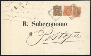 1895 - 1 lira, 20 cent., coppia, Umberto I ... 