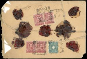 1901 - 5 cent. , 10 cent. sei ... 