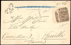 1901 - 1 cent. Floreale, angolo di ... 