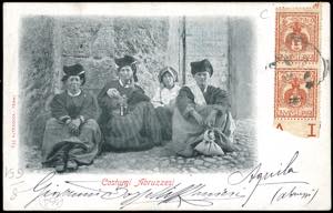 1901 - 1 cent. Floreale, angolo di ... 