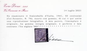 1901 - 50 cent. Floreale (76), ... 