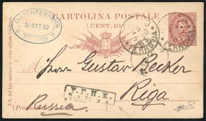 REGNO DITALIA-IMPERO RUSSO LETTONIA 1890 - ... 