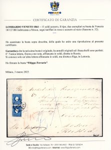 LOMBARDO VENETO-IMPERO RUSSO 1861 ... 