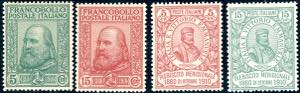 1910 - Garibaldi, serie completa (87/90), ... 