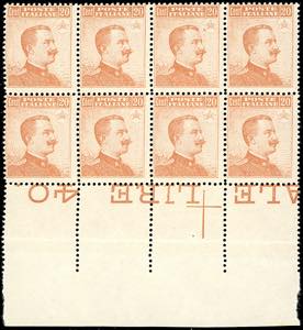 1916 - 20 cent. Michetti, senza filigrana ... 