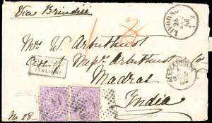 REGNO DITALIA-INDIA 1866 - 60 cent. De La ... 