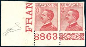 1918 - 60 cent. carminio Michetti, non ... 