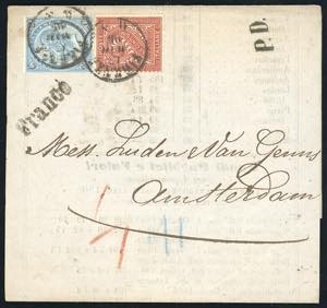 REGNO DITALIA-OLANDA 1866 - 2 cent. De La ... 