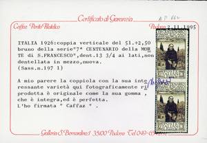 1926 - 5 + 2,50 lire San ... 