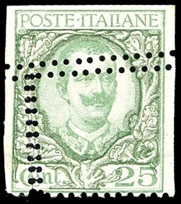 1926 - 25 cent. Floreale (200), doppia ... 