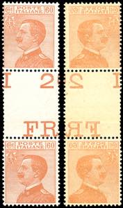 1926 - 60 cent. arancio Michetti, decalco al ... 