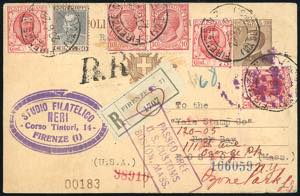 1928 - Intero postale 30 cent. Michetti ... 