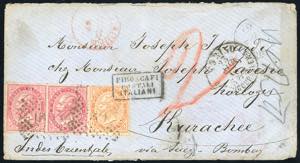 REGNO DITALIA-PAKISTAN 1867 - 10 cent., 40 ... 