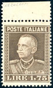 1929 - 1,75 lire, dent. 13 3/4 (242), ottima ... 