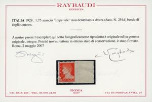 1929 - 1,75 lire Imperiale, non ... 