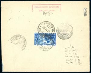 1932 - Raccomandata da Milano ... 