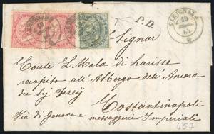 REGNO DITALIA-TURCHIA 1864 - 5 cent., 40 ... 