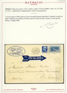 1930 - 7,70 lire Crociera Balbo, ... 