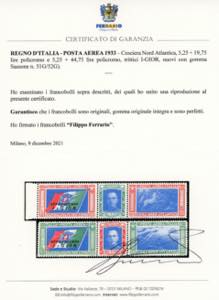 1933 - Trittici I-GIOR (51G/52G), ... 