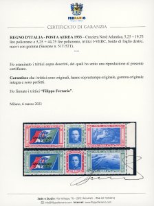 1933 - Trittici I-VERC (51T/52T), ... 