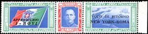 1933 - 5,25 + 44,75 lire trittico ... 