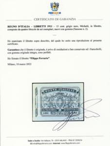 1911 - Libretto completo di 24 ... 