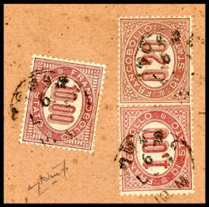 1875 - 10 lire, 20 cent., 1 lira ... 