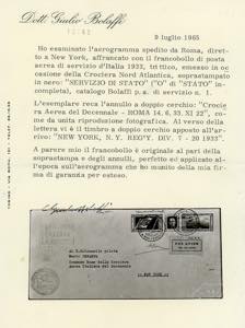 1933 - 5,25 + 44,75 lire Trittico ... 