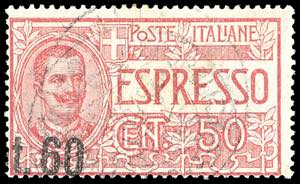 1922 - 60 cent. su 50 cent. (6), solo t.60 ... 