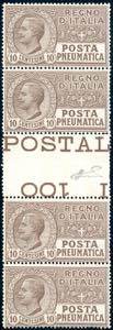 1913 - 10 cent. bruno (1), stirscia ... 