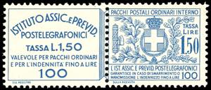 1936 - 1,50 lire Assicurazioni ... 