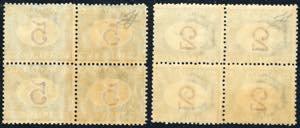 1903 - 2 e 5 lire azzurro e ... 