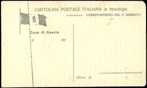 1916 - Cartolina di franchigia con ... 