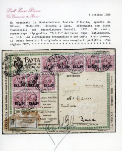 1924 - 10 cent. soprastampa BLP ... 