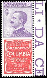 1924 - 50 cent. Columbia (11), ben centrato, ... 