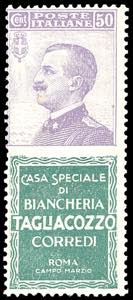 1924 - 50 cent. Tagliacozzo (17), gomma ... 