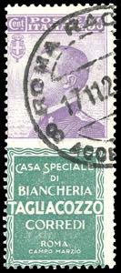 1924 - 50 cent. Tagliacozzo (17), usato, ... 