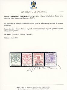 OPERA ITALIA REDENTA-ROMA 1924 - ... 