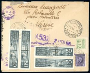 1945 - 1,25 lire soprastampa ... 