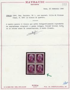 1944 - 50 lire, soprastampato ... 