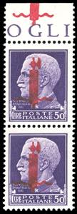 1944 - 50 lire soprastampato fascio in ... 