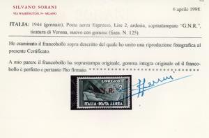 1944 - Soprastampati G.N.R., ... 